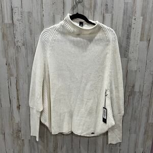 New Saavi Jennie Turtleneck Cream Knit Lose Fit Sweater Lounge Womens Large